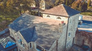 Top view of window installation