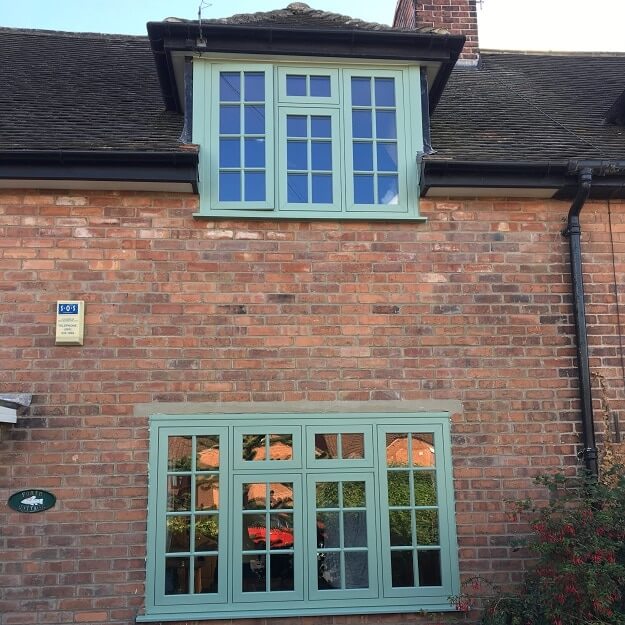 chartwell green flush sash window