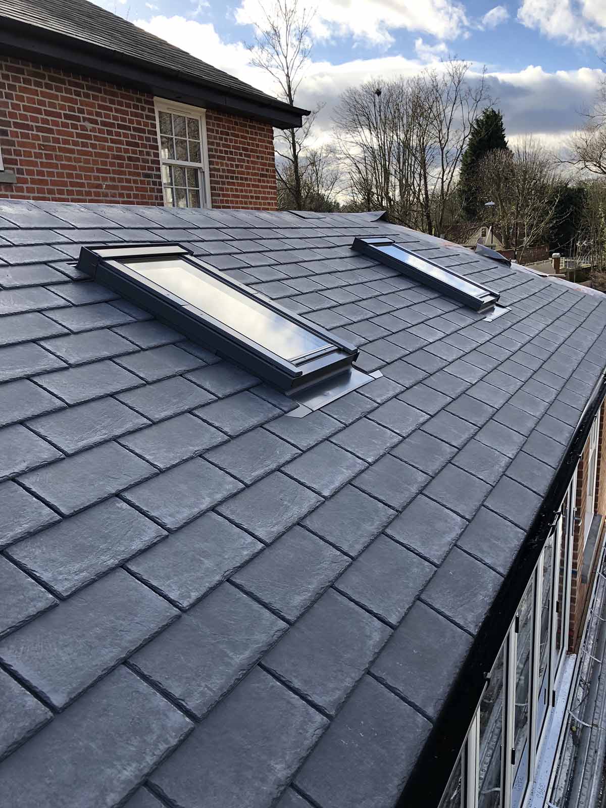 large tiled roof