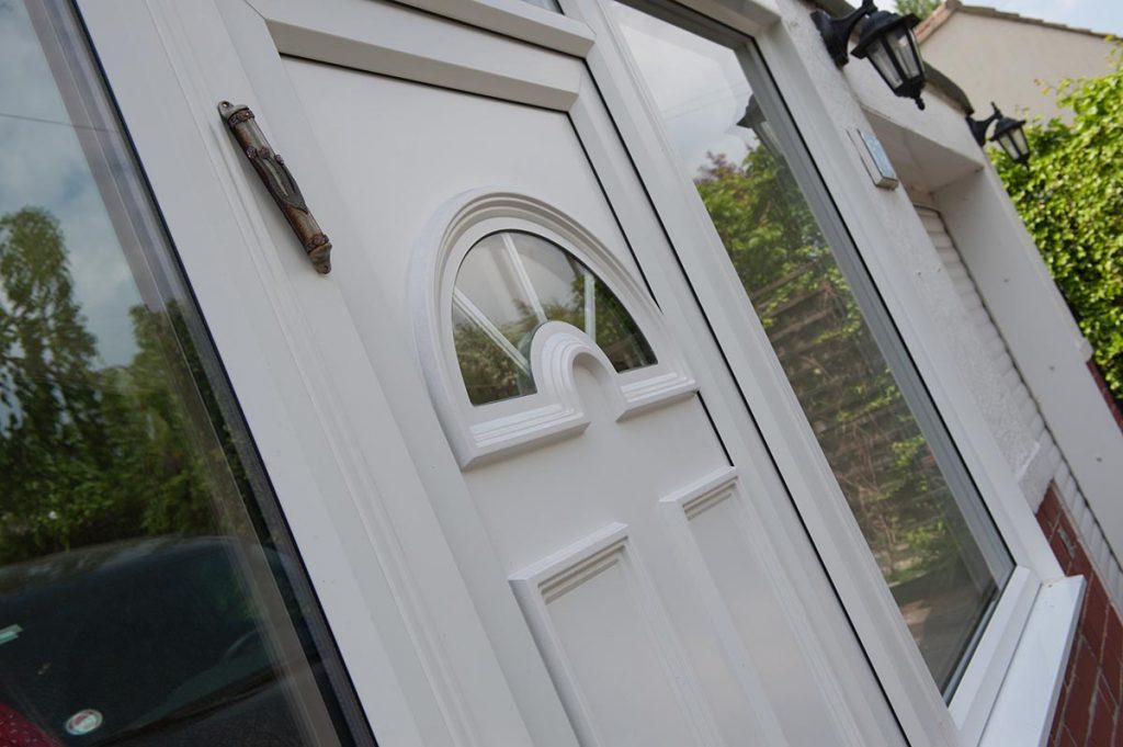 white upvc front door